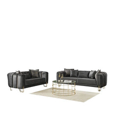 2 - Piece Velvet Living Room Set Luxury Sofa Set