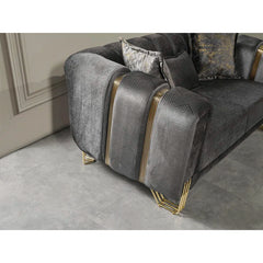 2 - Piece Velvet Living Room Set Luxury Sofa Set