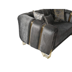 2 - Piece Velvet Living Room Set Luxury Sofa Set