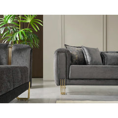 2 - Piece Velvet Living Room Set Luxury Sofa Set