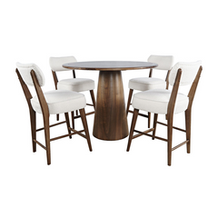 Traiden 5-Piece Counter Dining Set – Walnut