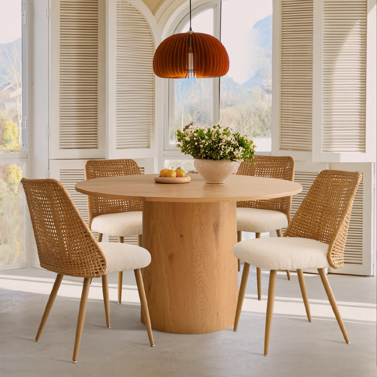 Alexandrina 4-Piece Round Dining Set