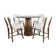 Traiden Mid-Century 5-Piece Counter Set – Table & 4 Stools
