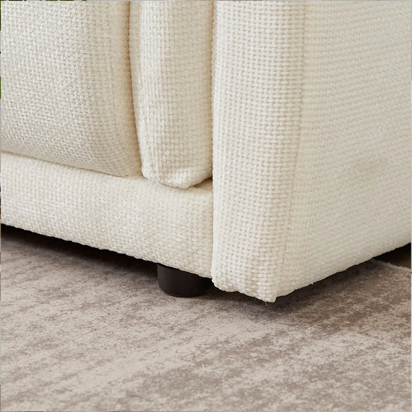 Hibikson 3-seater sofa with 2 pillows - Wooden Bazar