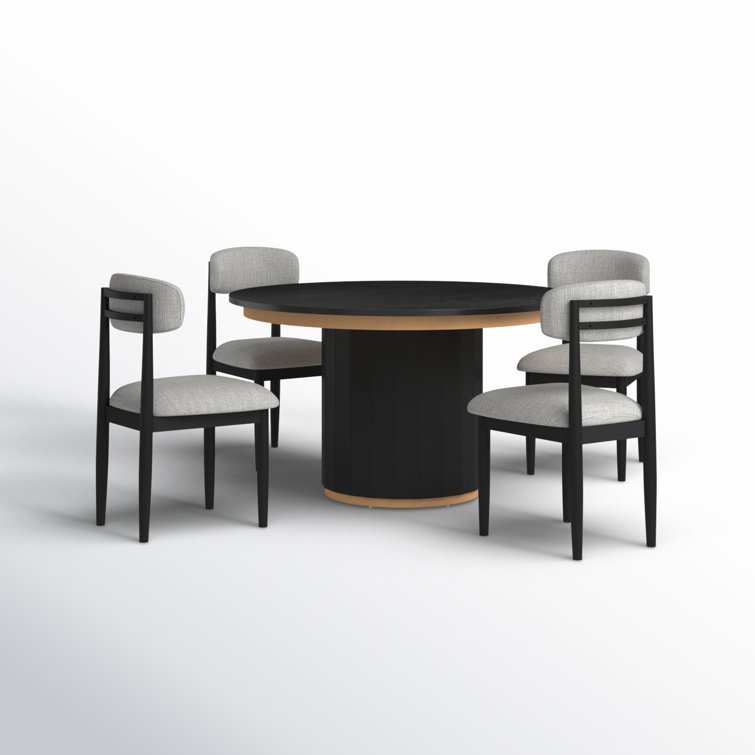Lixy 4-Piece Modern Dining Set – Round Table