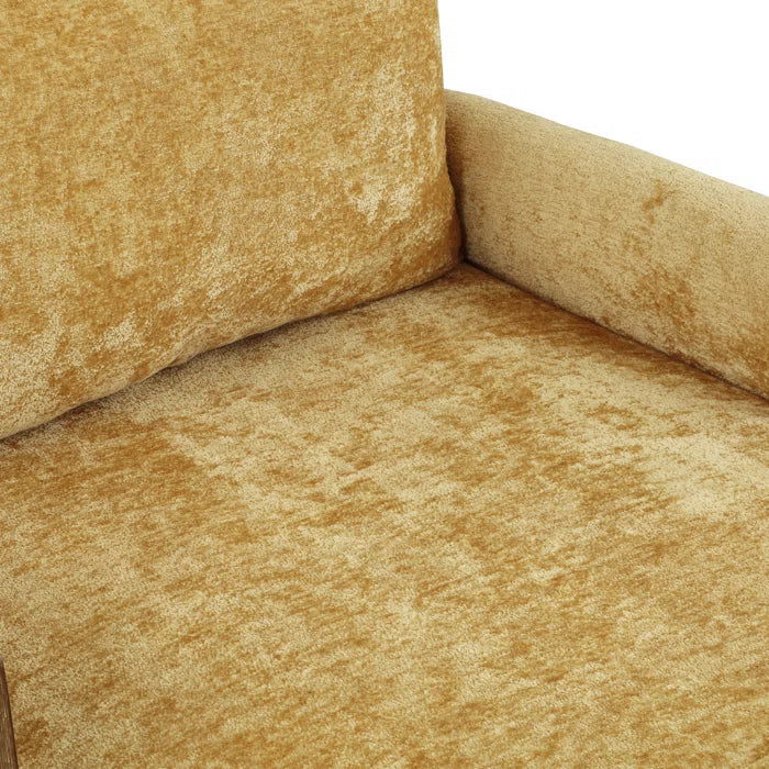 Kerlyun Mid-Century Modern Upholstered Armchair With Wood Frame (Set of 2)