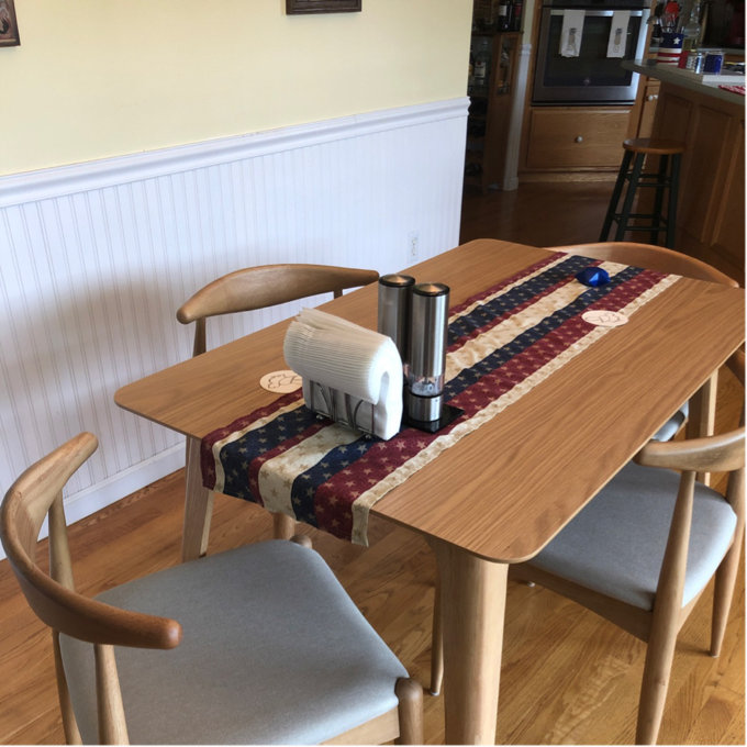 Aubray Solid Wood Dining Set
