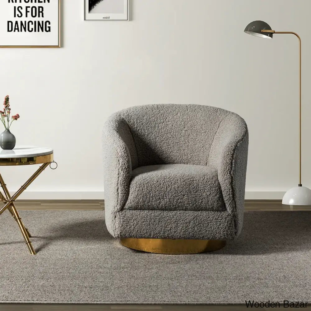 Swivel  Barrel Chair-7