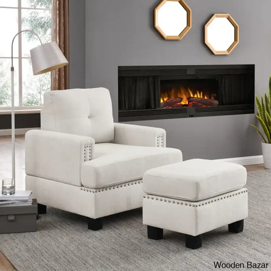 Chair with ottoman 