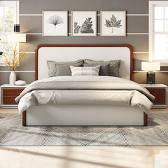 Patrion Luxury King/Queen Size Bed in White Color For Modern Living