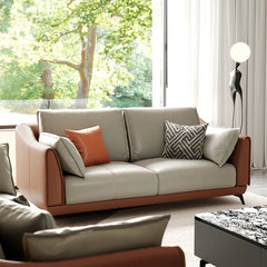 3 - Piece Faux Leather Living Room Set Luxury Sofa Set
