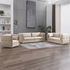 Balus 3 - Piece Living Room Luxury Sofa Set