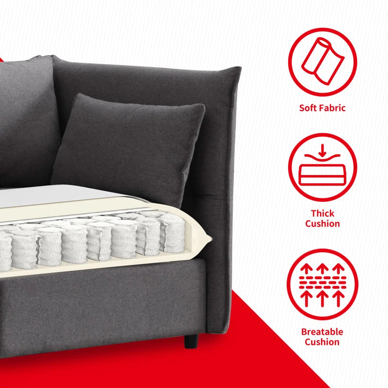 Balus 3 - Piece Living Room Luxury Sofa Set