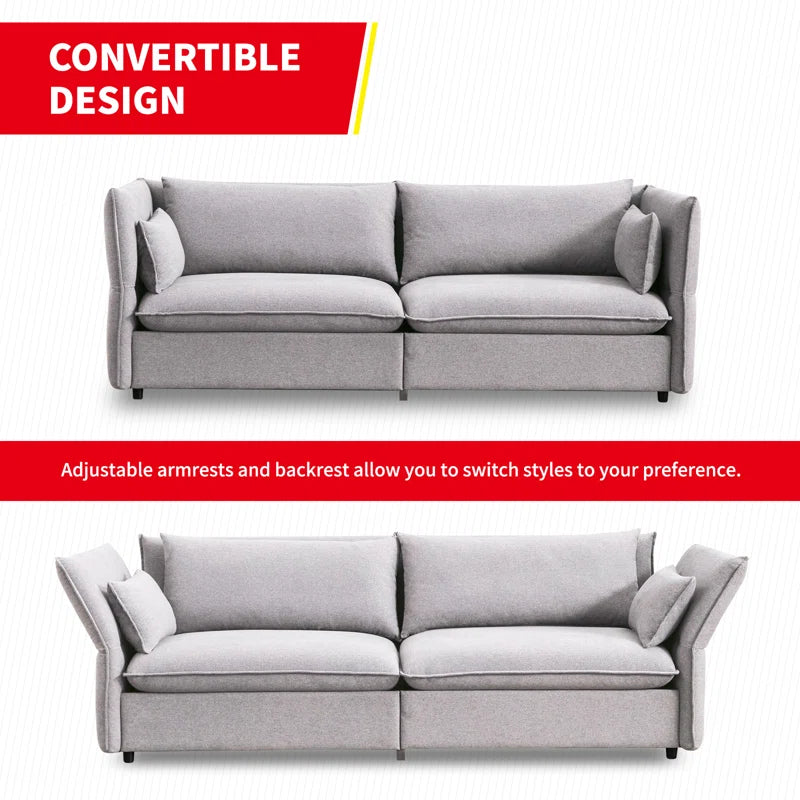 Balus 3 - Piece Living Room Luxury Sofa Set