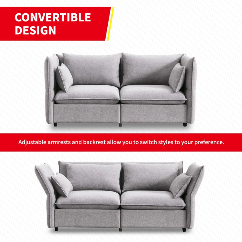 Balus 3 - Piece Living Room Luxury Sofa Set