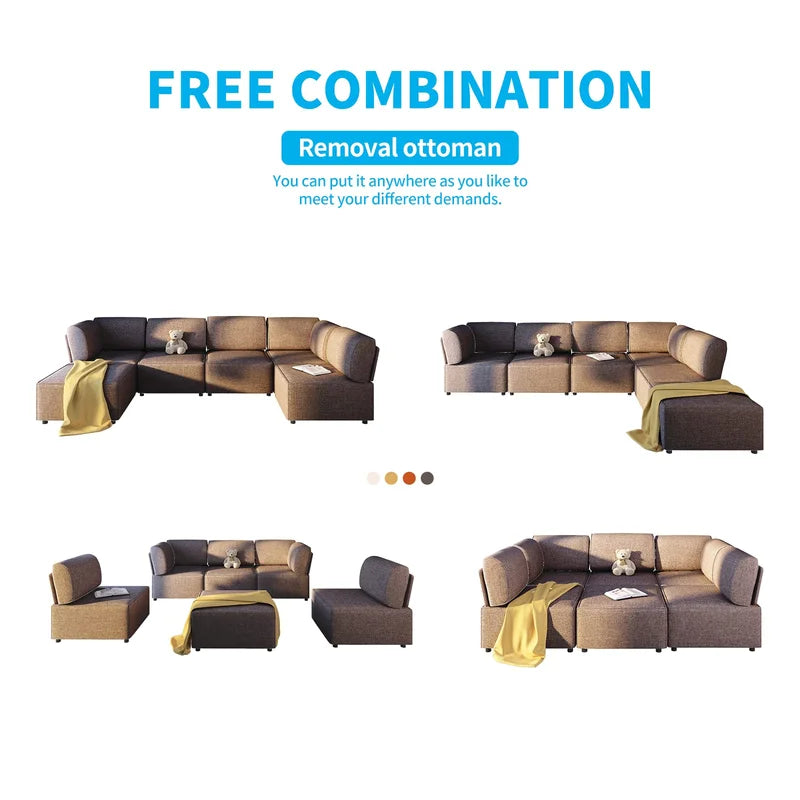 Lateey 3 - Piece Living Room Luxury Sofa Set