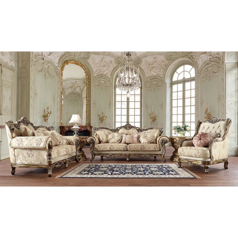 3 - Piece Living Room Set Luxury Sofa Set