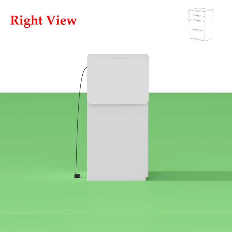 Winny 3 In 1 Vanity Desk With Flip Top Mirror And Foldable Sidetable