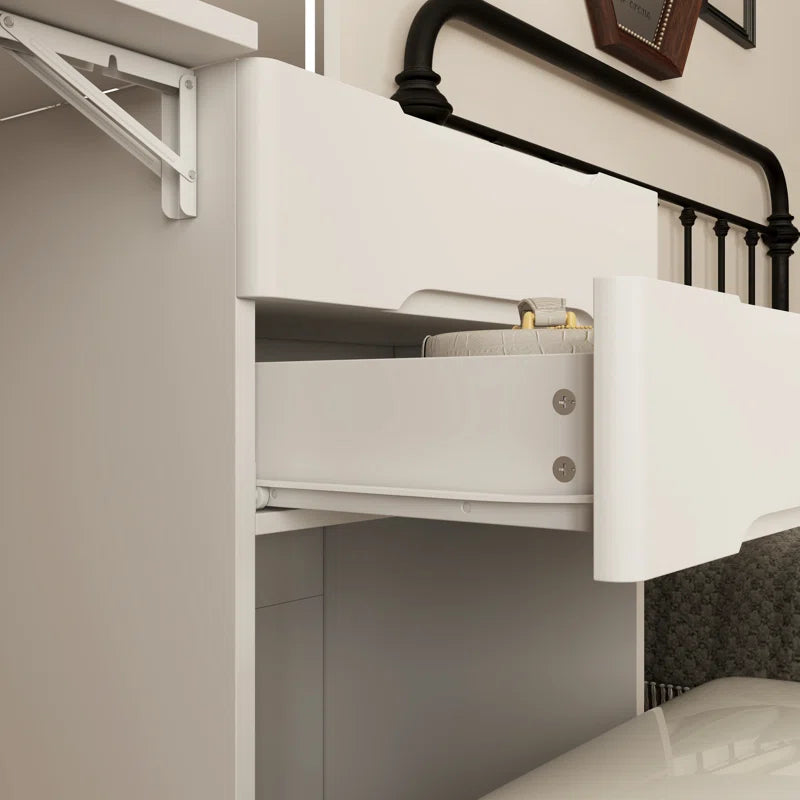 Julet 3 In 1 Vanity Desk With Flip Top Mirror And Foldable Sidetable