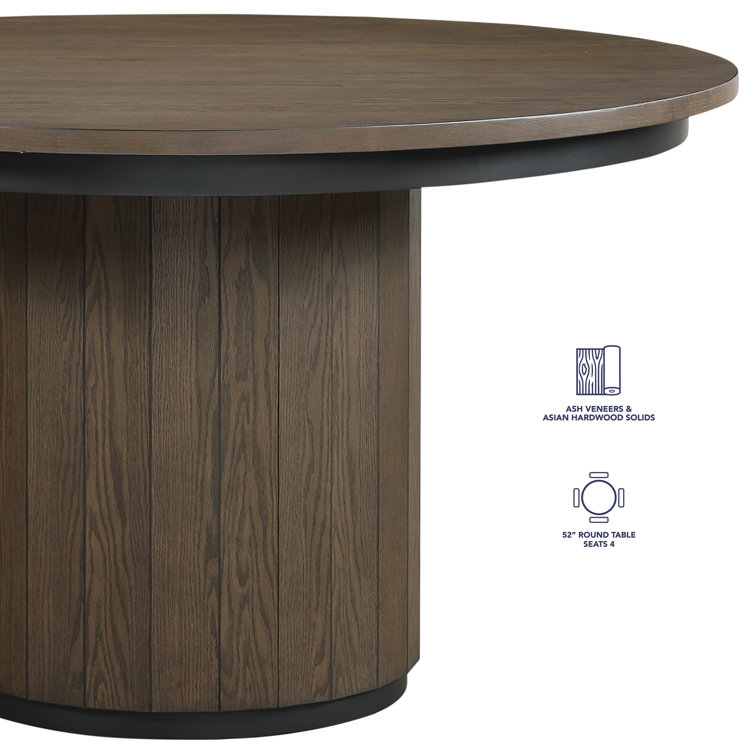 Lixy 4-Piece Modern Dining Set – Round Table
