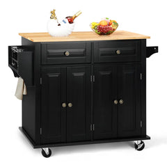 Premium Rolling Kitchen Island With Stylish And Functional Design