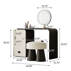 Klored Solid Wood Storage Dressing Table - Wooden bazar