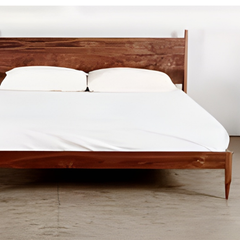 Keraix Wooden Bed In Honey Finish - Wooden Bazar