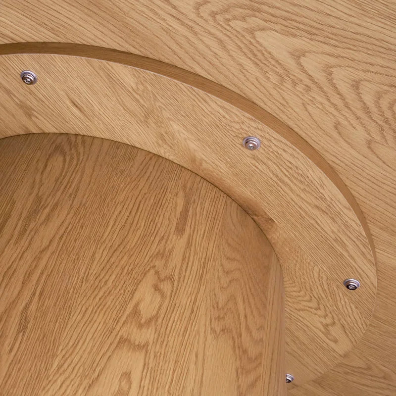 Tivick Round Pedestal Dining Table - Wooden Bazar