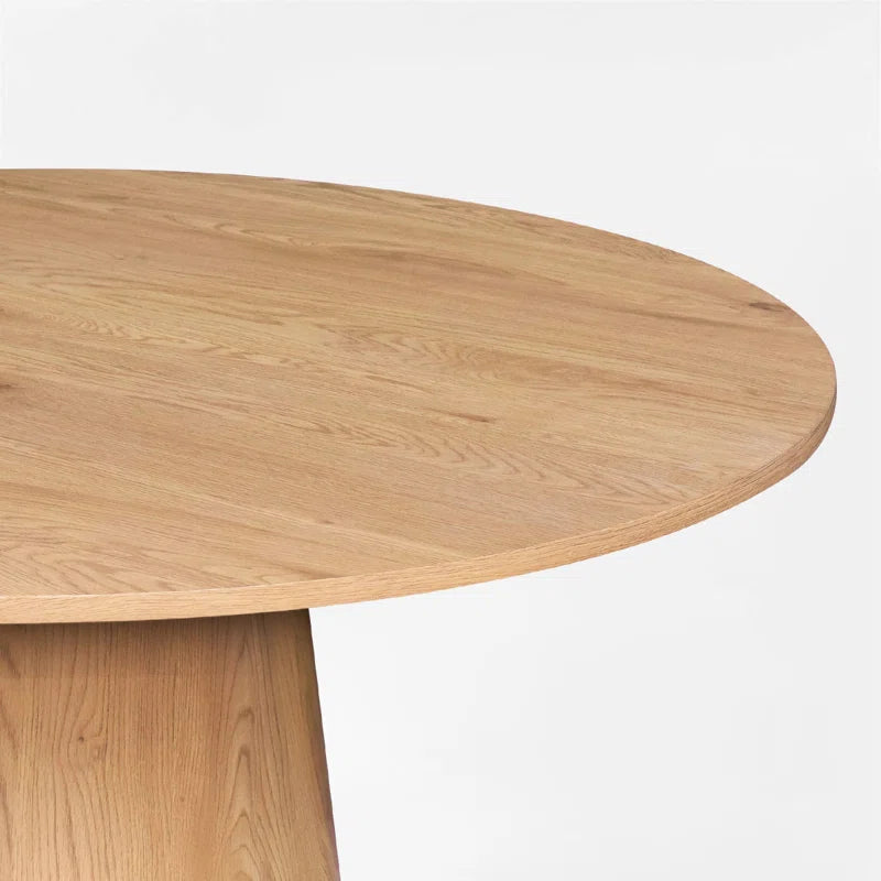 Tivick Round Pedestal Dining Table - Wooden Bazar