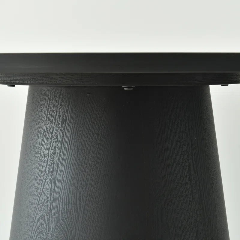 Tivick Round Pedestal Dining Table - Wooden Bazar