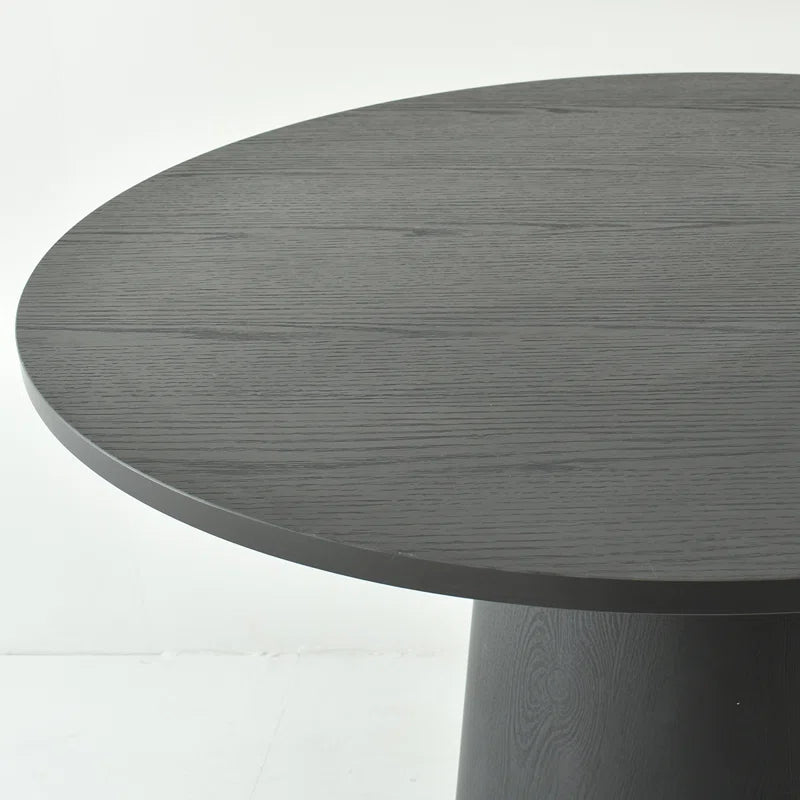 Tivick Round Pedestal Dining Table - Wooden Bazar