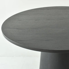 Tivick Round Pedestal Dining Table - Wooden Bazar