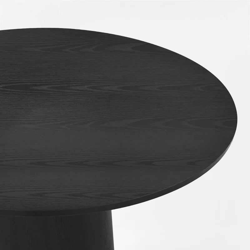 Tivick Round Pedestal Dining Table - Wooden Bazar