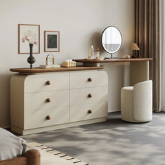Caxber Modern Minimalist Retractable Dressing Table - Wooden Bazar