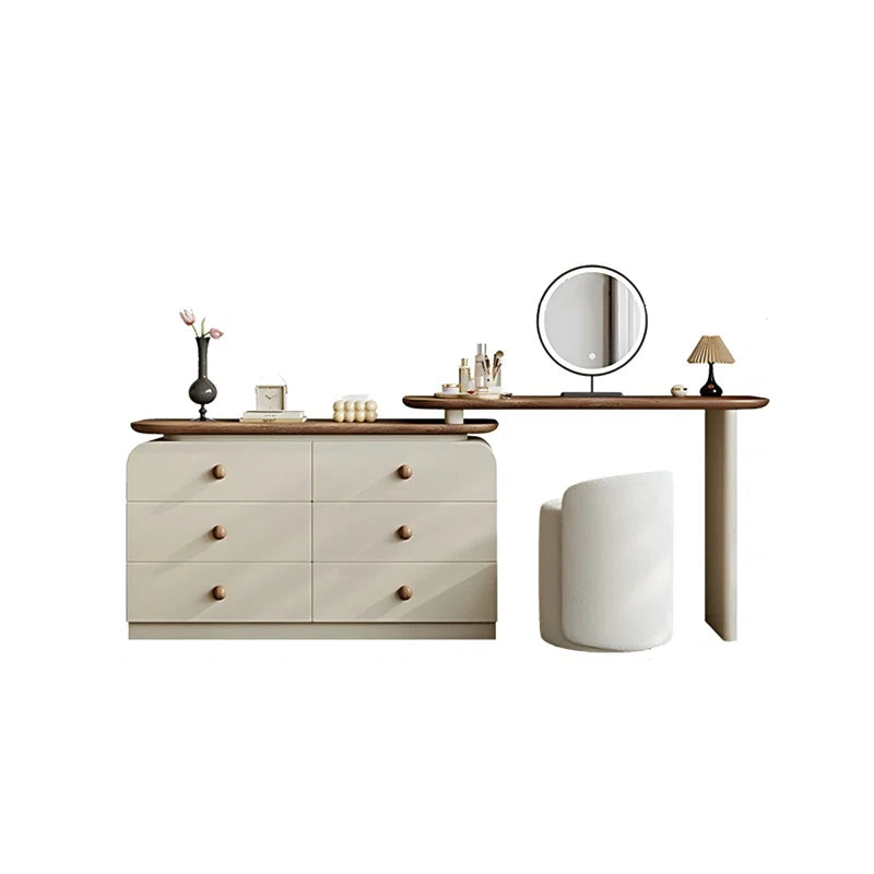 Caxber Modern Minimalist Retractable Dressing Table - Wooden Bazar