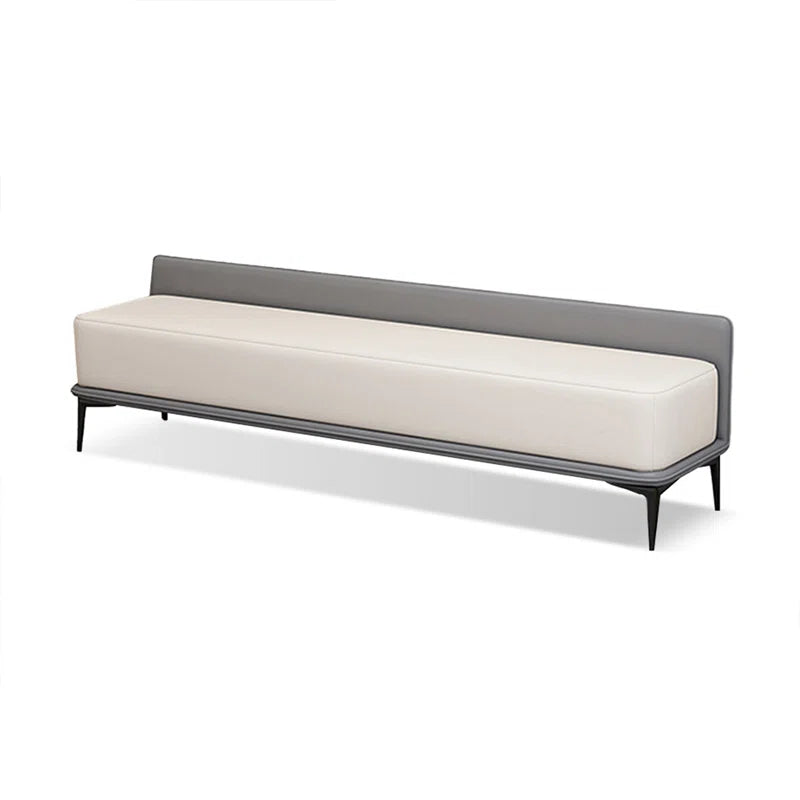 Sawpix Solid wood  Faux leather Bench - Wooden Bazar