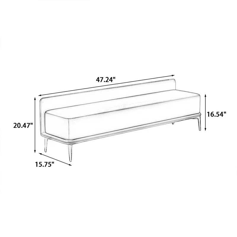 Sawpix Solid wood  Faux leather Bench - Wooden Bazar