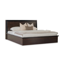 Elon Best King/Queen Size Bed With Cherry Wooden Furniture