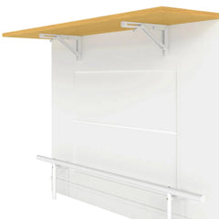 Suriyavas Portable Kitchen Island Dining Bar Kitchen Table with Drop Leaf and 2 Stools