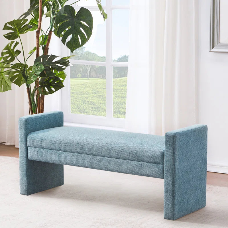 Jackky Polyester Upholstered Bench - Wooden Bazar