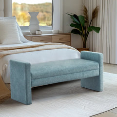 Jackky Polyester Upholstered Bench - Wooden Bazar
