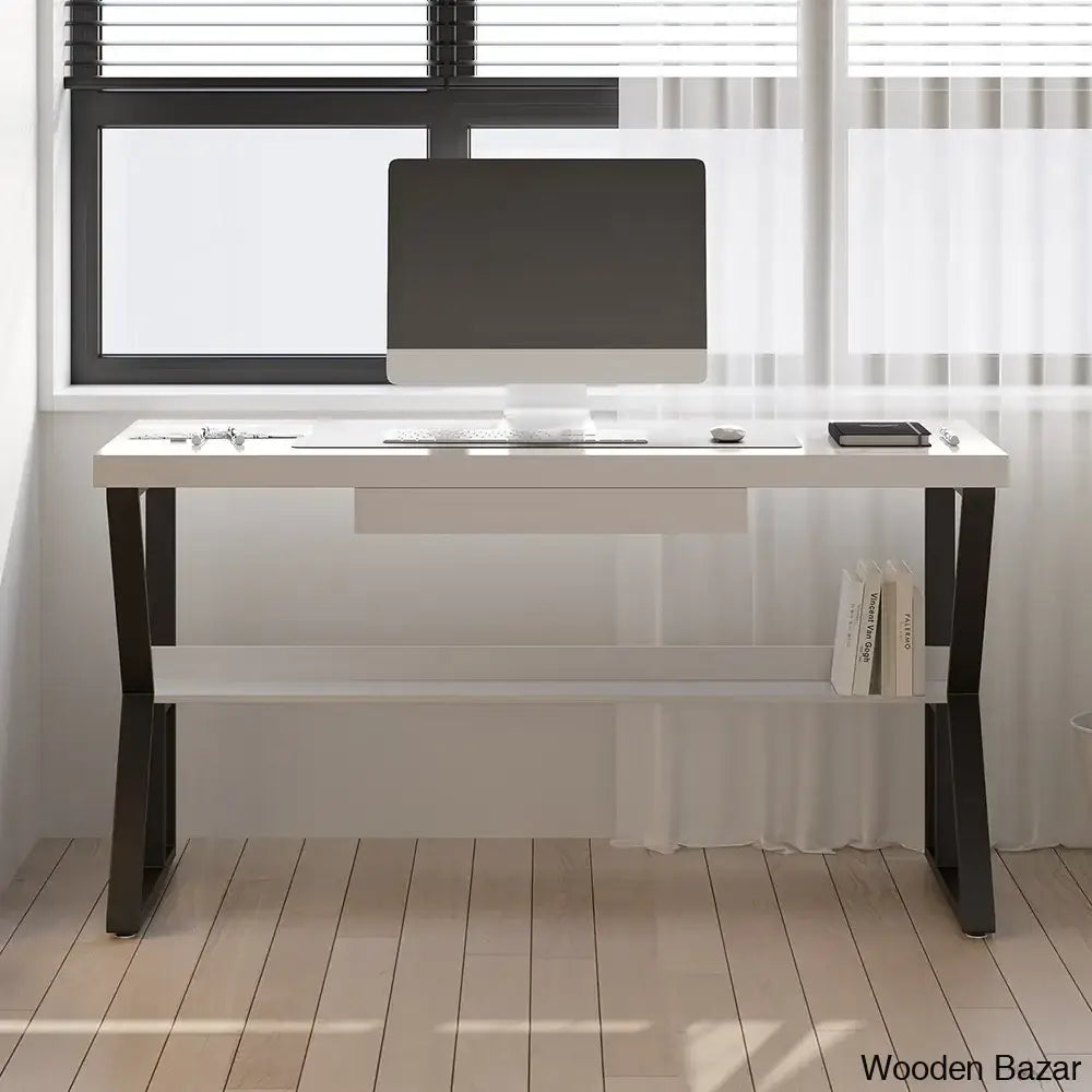 This Computer Desk in the room with its astounshing design making it the ideal accent for any home office or corporate setting, it can fit any place.