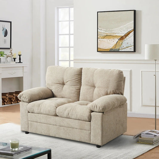 Rivlex 56'' Upholstered Loveseat  - Wooden bazar