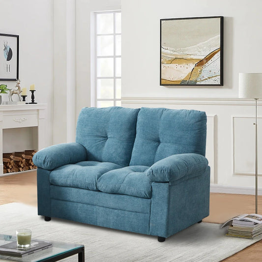Rivlex 56'' Upholstered Loveseat  - Wooden bazar