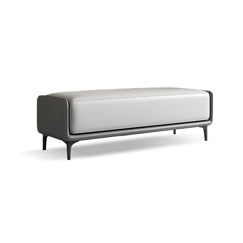 Nietheran Leather Bench - Wooden Bazar