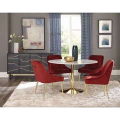 Ankaline Latest 4 Seater Marble Top Dining Set | New Home Furniture