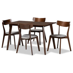 Haztrer Solid Wood Dining Set - Wooden Bazar