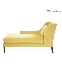Teak Wood Chaise Lounge Day Bed - Wooden Bazar
