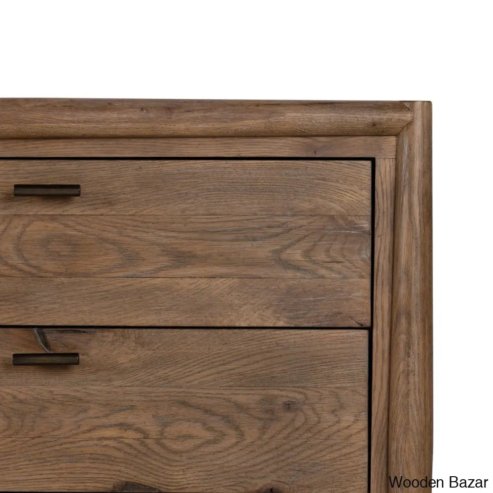 6 Chest Of Drawers In Soild Wood Classic Design With Spacious Functional Storage