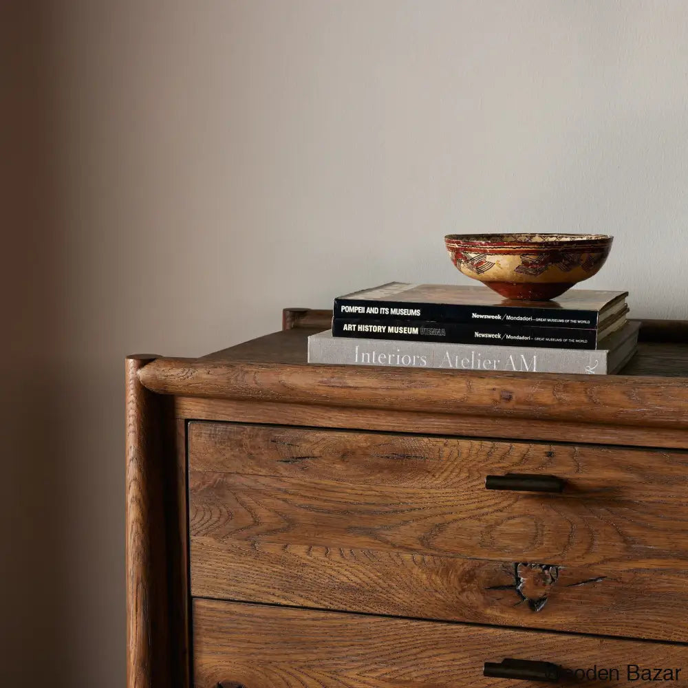 6 Chest Of Drawers In Soild Wood Classic Design With Spacious Functional Storage